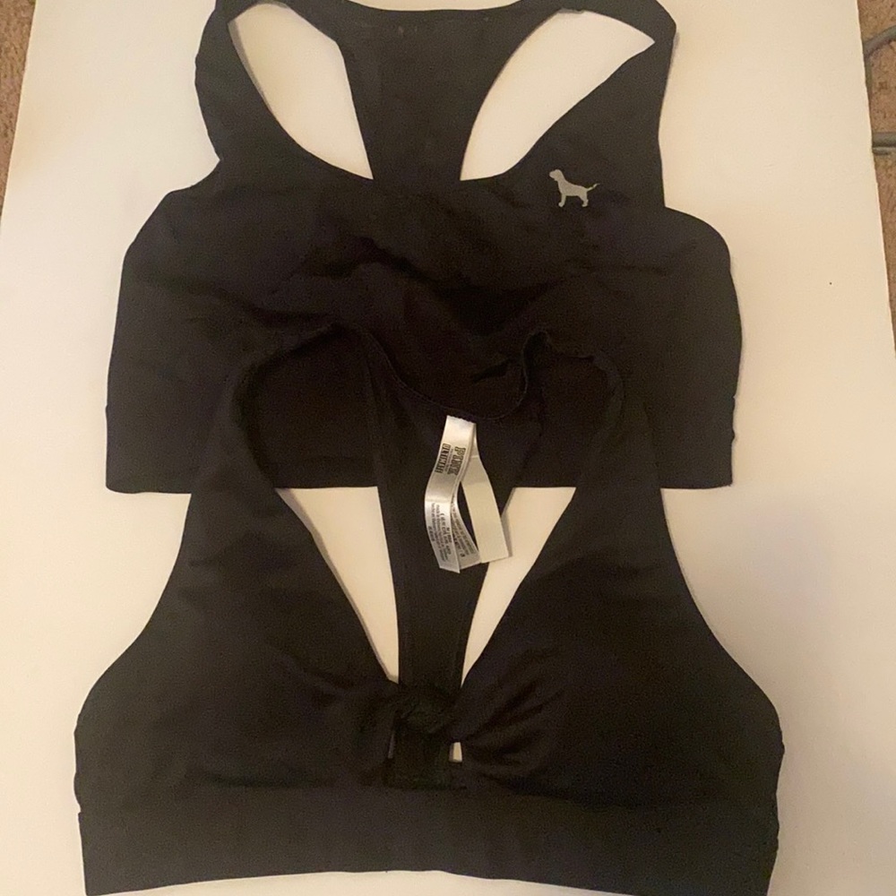 Bundle of two VS Pink Sport bras M & L